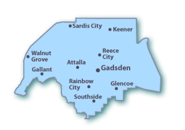 Etowah County Map