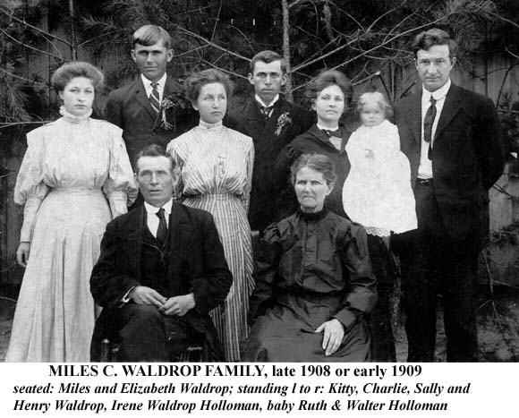 Miles C. Waldrop family