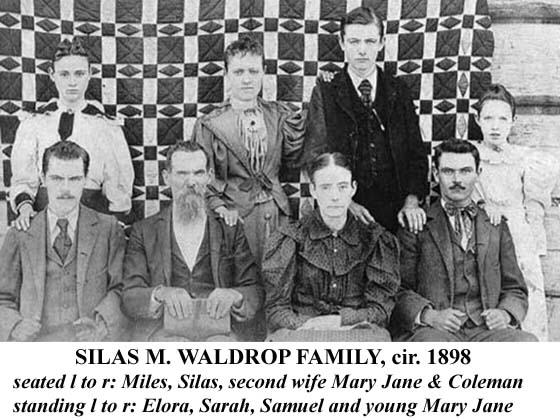 Silas M. Waldrop family