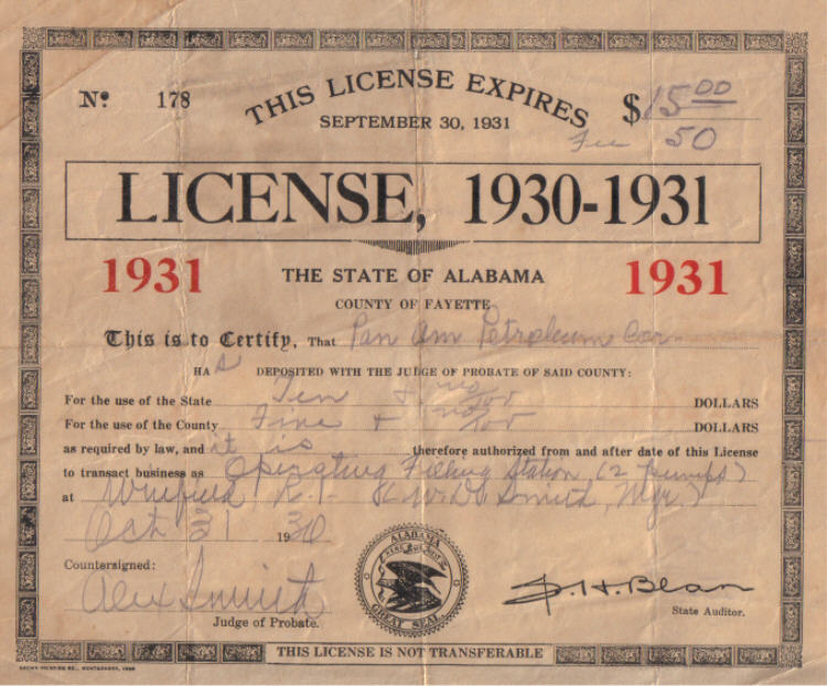 W.D. Smith license
