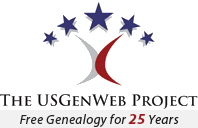 US GenWeb 25th anniversary logo