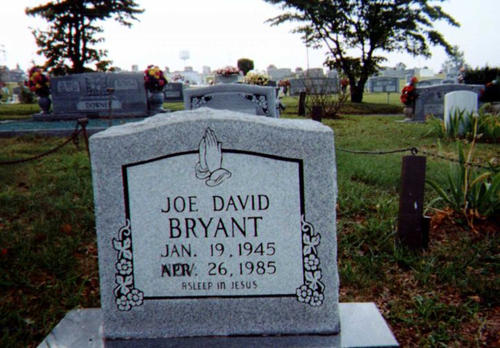 Joe David Bryant Grave