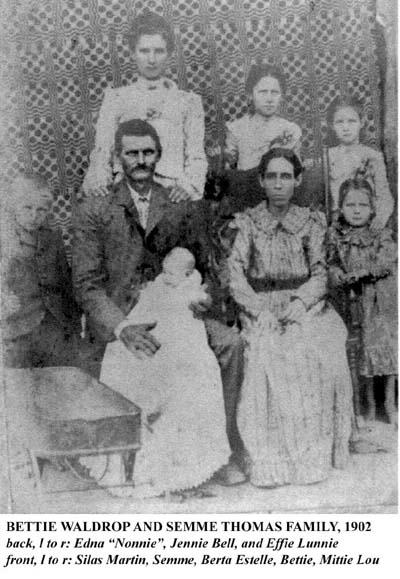 Simeon Martin Thomas family