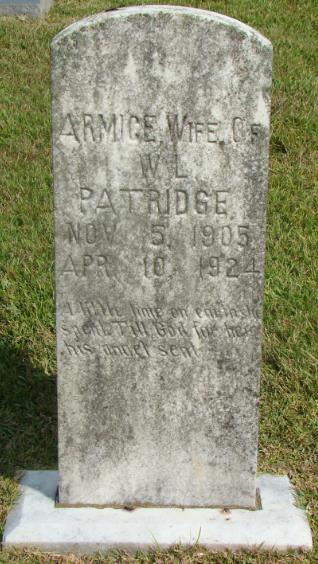 Armice Alice <i>Caudle</i> Patridge