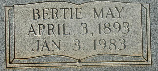 Bertie May <i>Wilhite</i> Carter