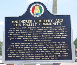 Historical marker, Massey side