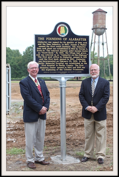 Alabaster Historic Marker 2010