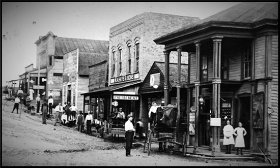 Main Street in Helena, Alabama, About 1910