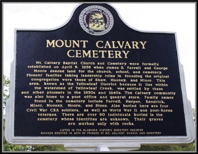 Mt. Calvary Historic Marker